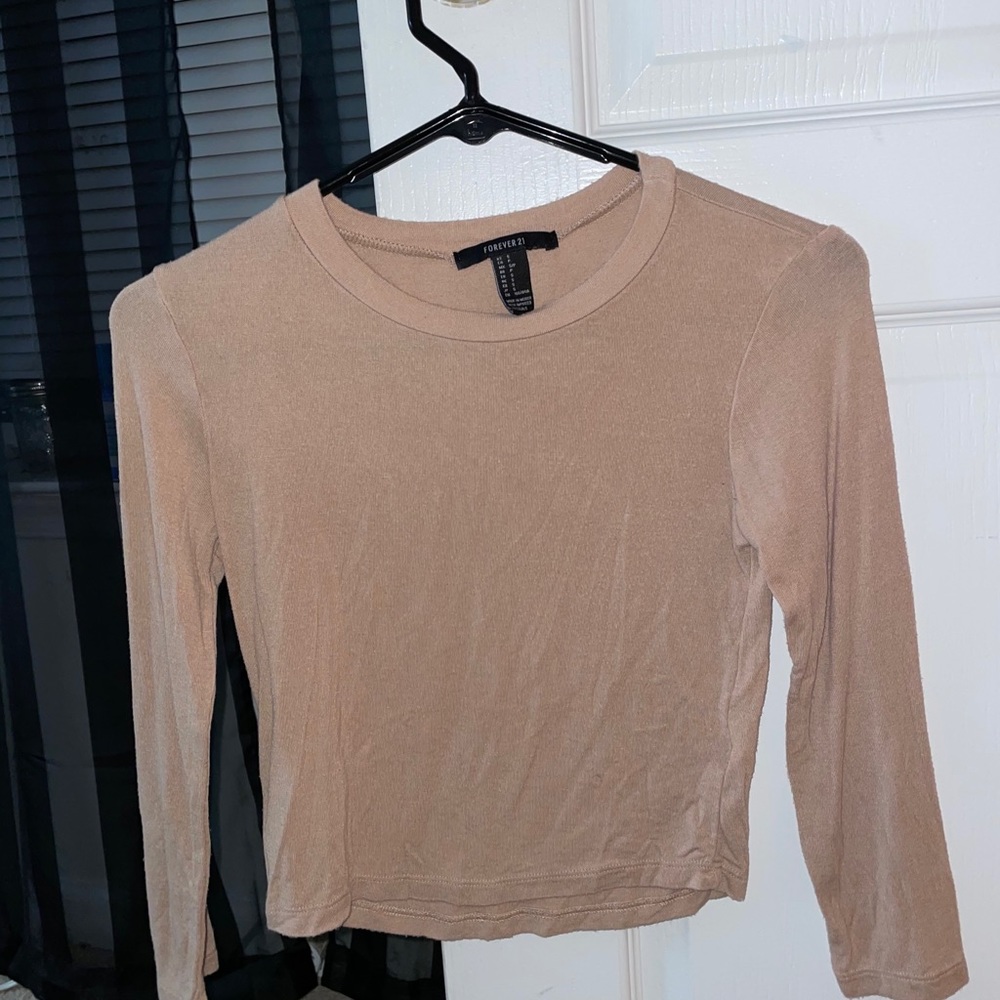 Long sleeve crop top